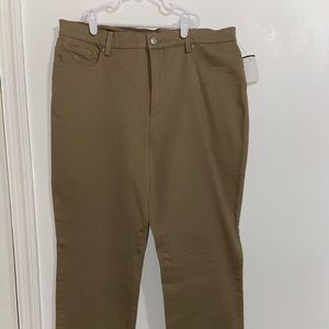 Tan wide leg pants